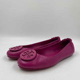 Tory Burch Women's Shoe Size 5 Magenta Solid Flats