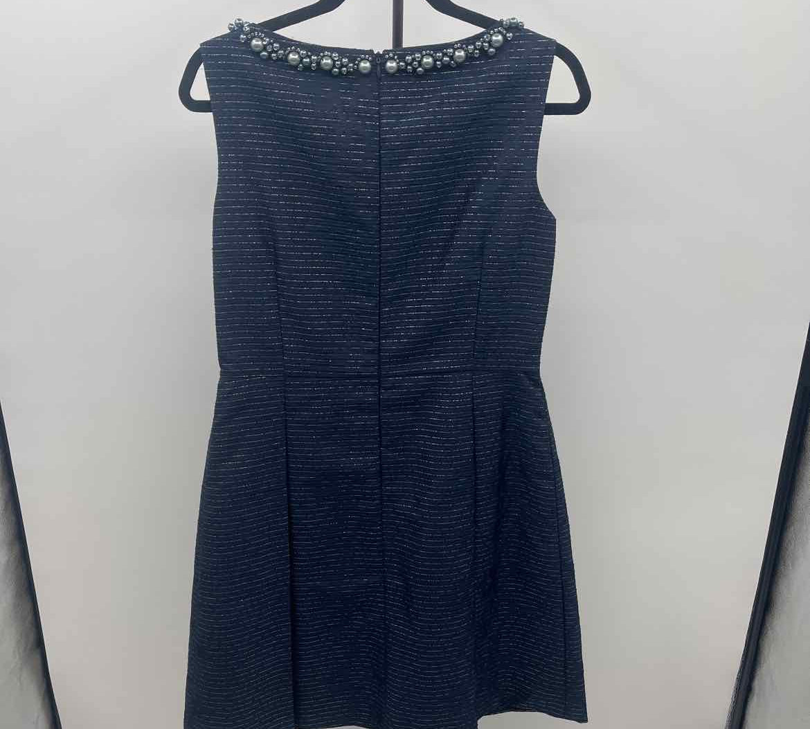 Tahari Women's Size 8 Navy Stripe Gown/Evening Wear