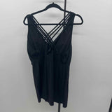 mazu Women's Size 2X Black Solid Swimsuit - 2 Piece