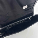 COACH Black Leather TAYLOR Flap-Front Purse w/Wristlet Strap