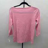 Talbots Women's Size MP Pink Fish Long Sleeve Shirt
