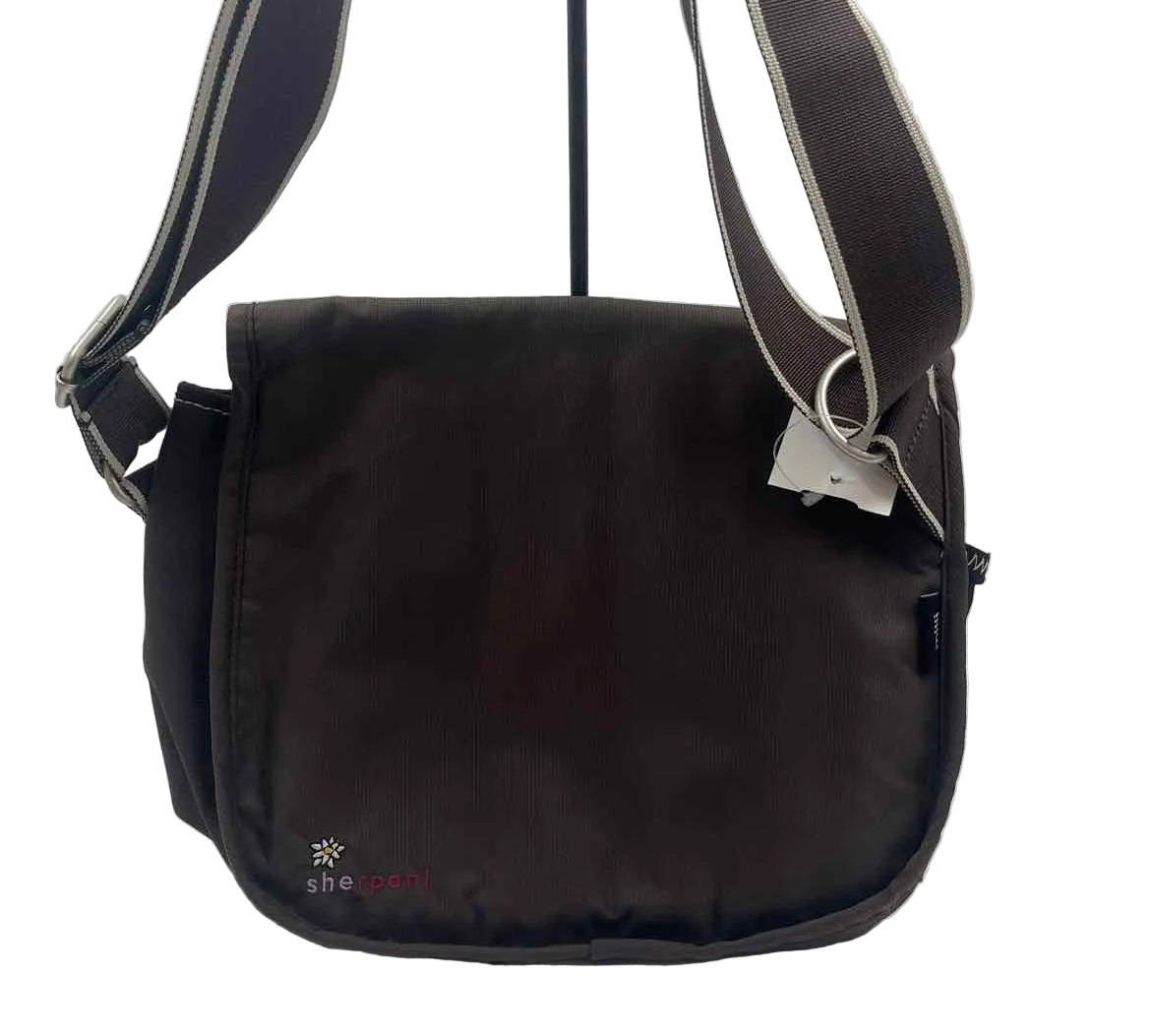 SHERPANI Brown Nylon Crossbody Purse w/Adjustable Strap