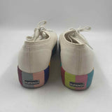 Superga Women's Shoe Size 9.5 White Color Block Sneakers