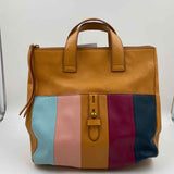 Fossil Women's Camel Luxe Color Block Backpack