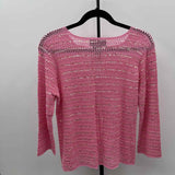 Colette Mordo for SADIMARA Women's Size L Pink Sequins Sweater