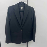 J Crew Women's Size XS Black Solid Jacket