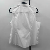 Talbots Women's Size XLP White Solid Sleeveless Shirt
