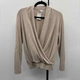 Chico's Women's Size M Tan Heathered Sweater