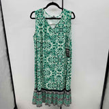 Catherine's Women's Size 18 Green Damask Dress