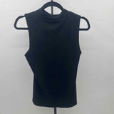 Loft Women's Size L Black Ribbed Sleeveless Shirt