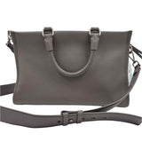 TED BAKER LONDON Gray Leather Handled HANEE TOTE Bag Purse w/Crossbody Strap