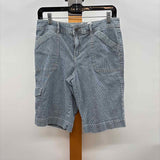 Chico's Women's Size 0 Blue Stripe Shorts
