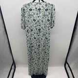 faherty Women's Size 16 Blue Floral Dress