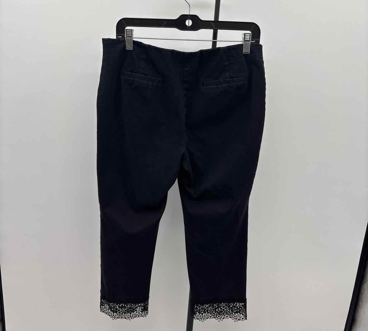 Alfani Women's Size 8 Black Solid Capris