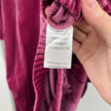 Easel Women's Size L Magenta Velvet Long Sleeve Shirt