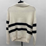MNG Women's Size M White Textured Sweater