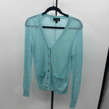 J Crew Women's Size S Aqua Solid Cardigan