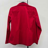 Chico's Women's Size L Red Solid Long Sleeve Shirt