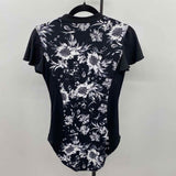 NipTuck Swim Women's Size 10 Black Floral Swimsuit - 1 Piece
