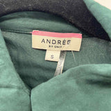 Andree Women's Size S Green Solid Long Sleeve Shirt