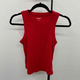 Old Navy Women's Size S Red Ribbed Sleeveless Shirt