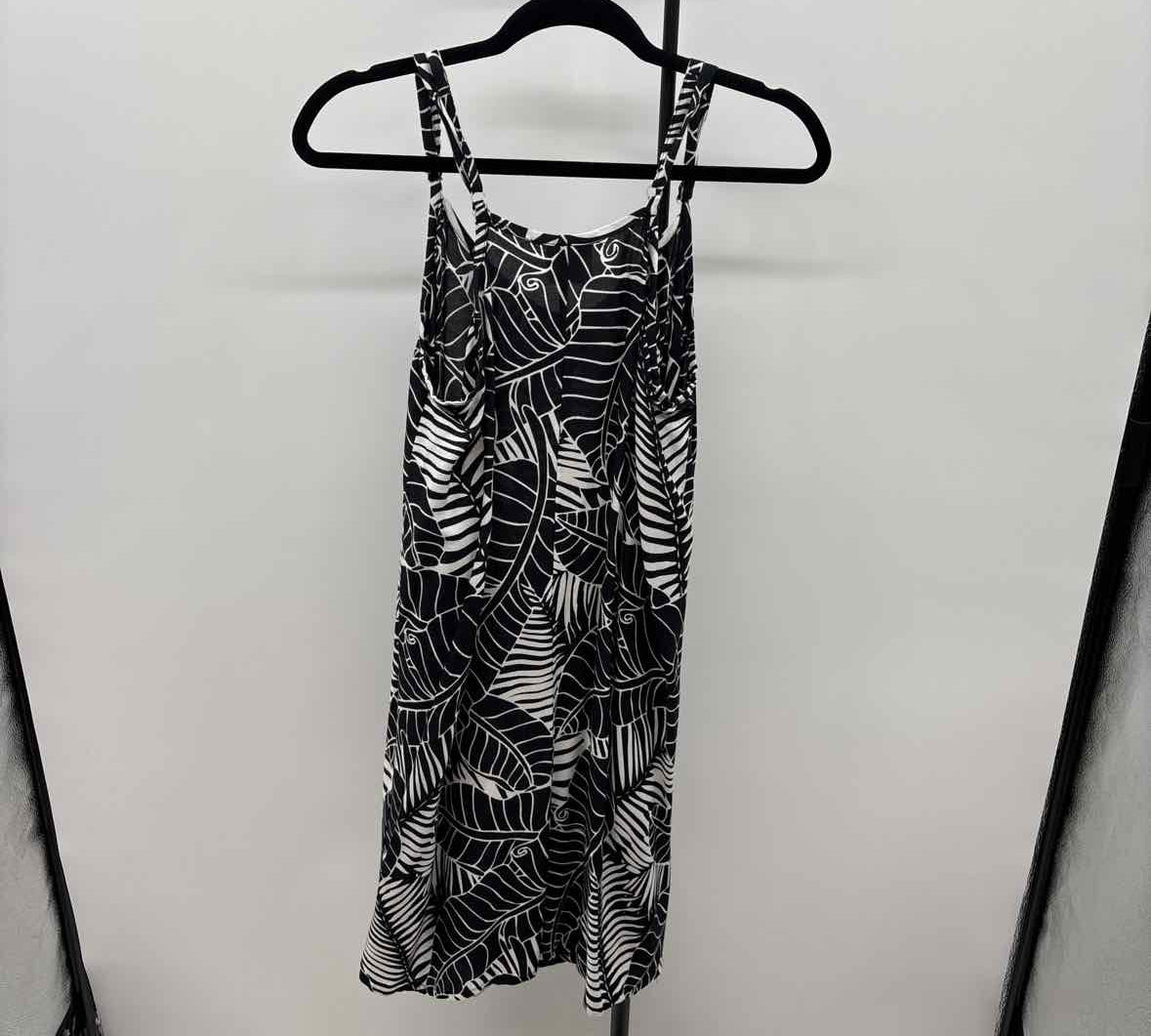 Hamakua Women's Size 16 Black Leaf Dress