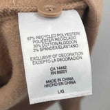Mondetta Women's Size L Mocha Solid Sweatshirt