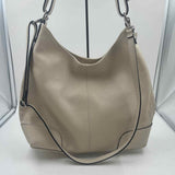 Vera Pelle Women's Ivory pebbled Purse