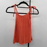 Blu Pepper Women's Size S Orange Crochet Tank