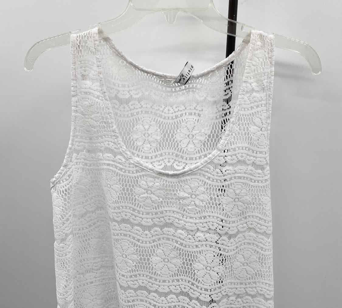Profile Women's Size XL White Lace Coverup