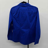 Chico's Women's Size S Royal Blue Solid Long Sleeve Shirt