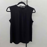 Calvin Klein Women's Size SP Black Solid Sleeveless Shirt
