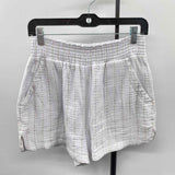 Sol Borne Women's Size 6 White Textured Shorts