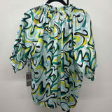 Lola & Sophie Women's Size XL Blue Misc. Short Sleeve Shirt