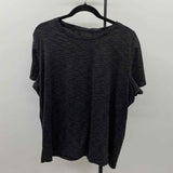 Mondetta Women's Size XXL Black Heathered Short Sleeve Shirt