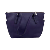 Back MICHAEL KORS Purple Saffiano Leather JET SET Handled Tote Bag Purse