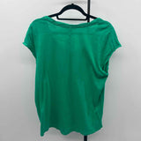 Sanctuary Women's Size XL Green Solid Short Sleeve Shirt