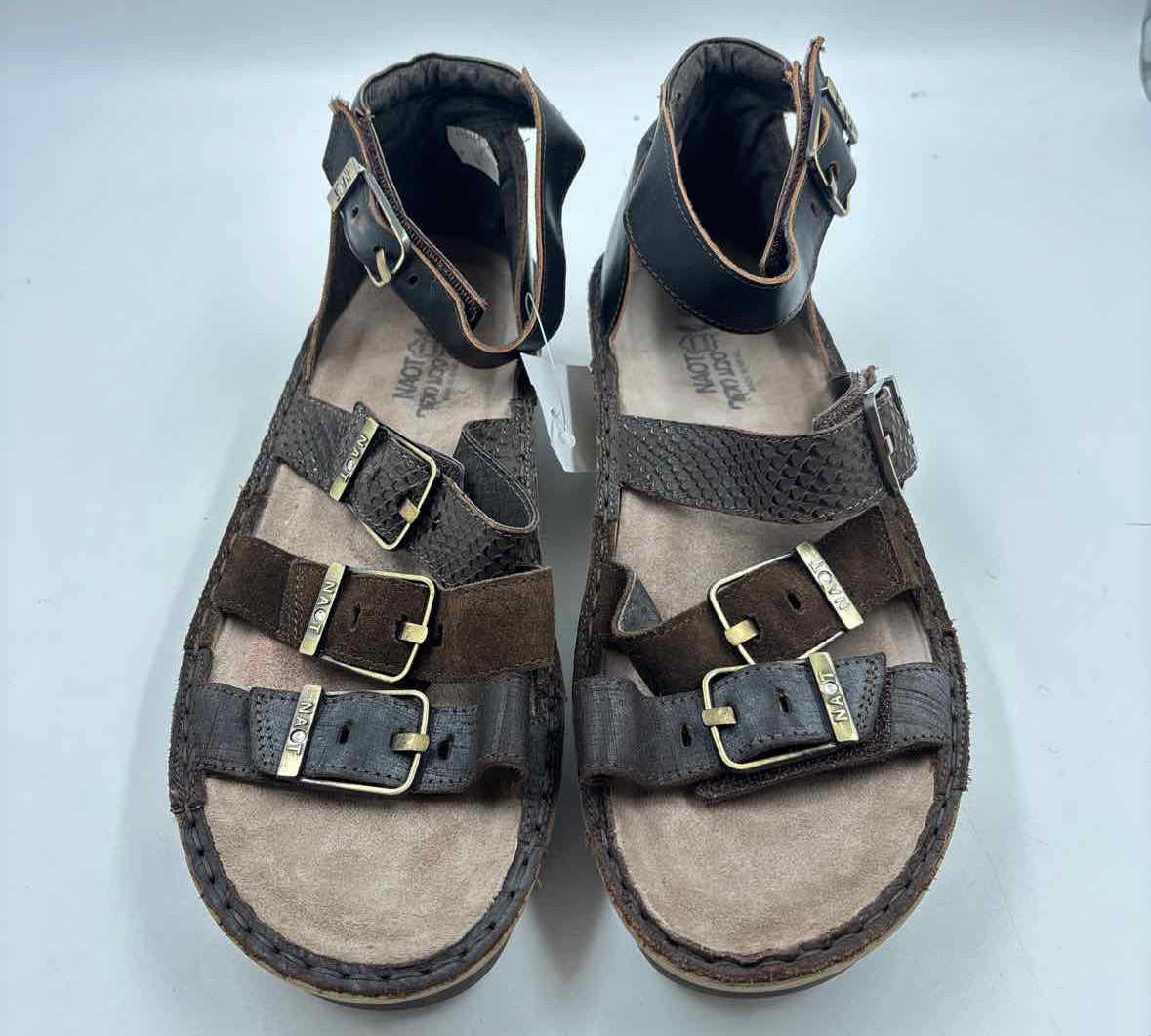 Naot Women's Shoe Size 11 Brown Textured Sandals