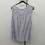 Talbots Women's Size 2X Blue Stripe Sleeveless Shirt