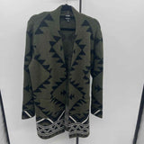Frye Women's Size XL Green Aztec Cardigan