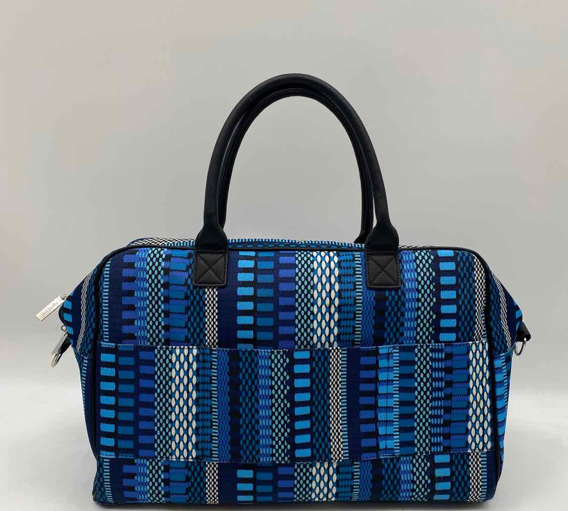 Vera Bradley Blue PFC Stripe Duffle Bag