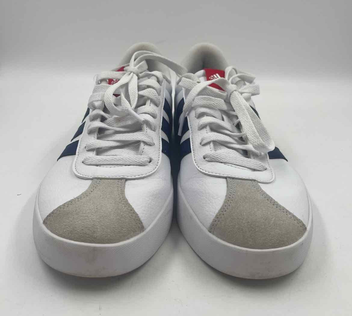 Adidas Junior's Size 8 White Solid Sneakers
