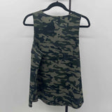 Mud Pie Women's Size L Green Camoflage Sleeveless Shirt