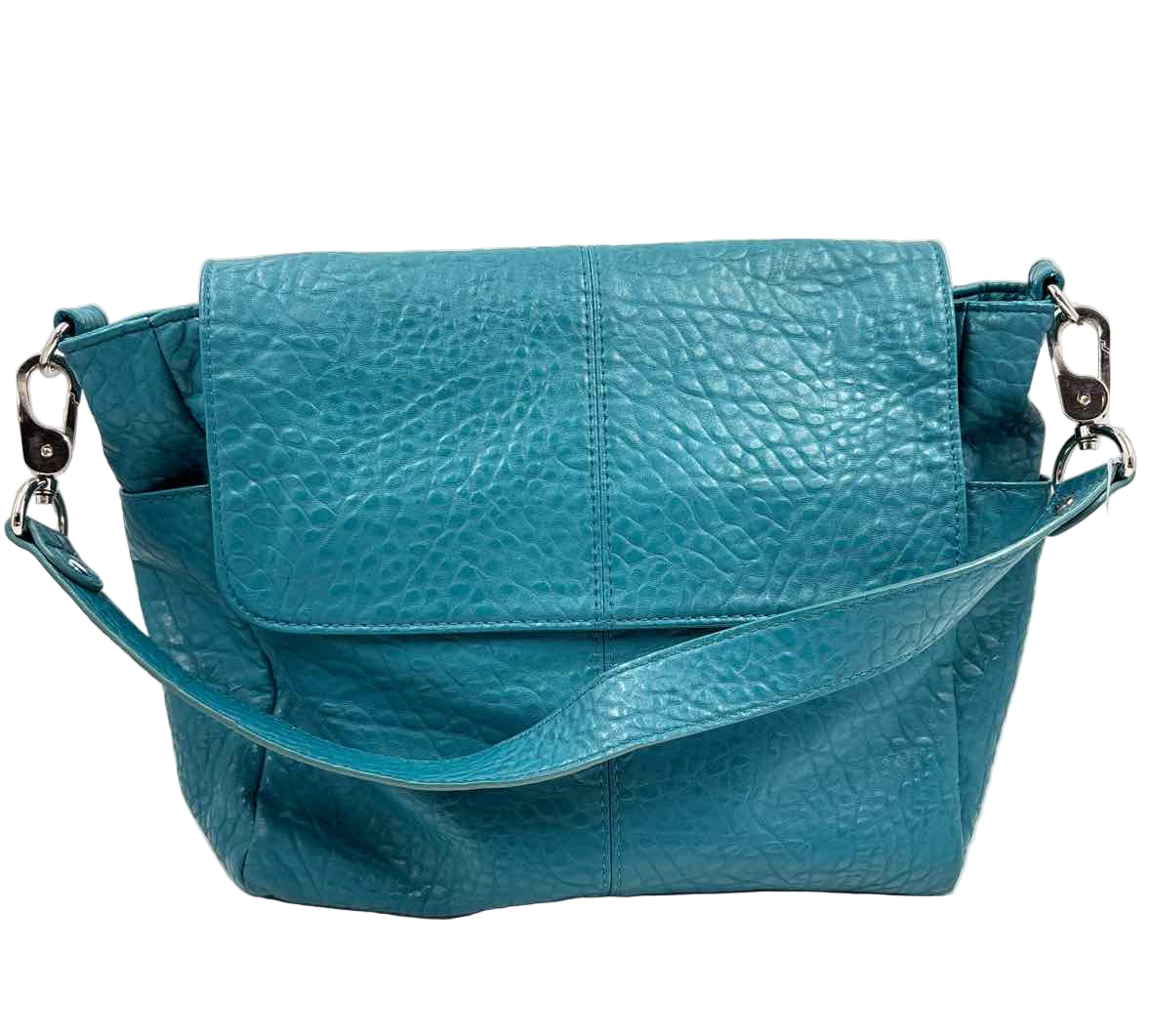 THIRTY ONE Teal Faux Leather JEWELL Shoulder Bag Purse