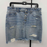vervet Women's Size 14 Blue Distressed Skirt