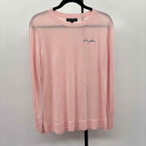 Banana Republic Women's Size M Blush Shimmer Long Sleeve Shirt