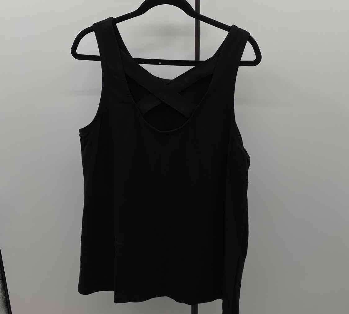 Juno Women's Size 3X Black Solid Tank