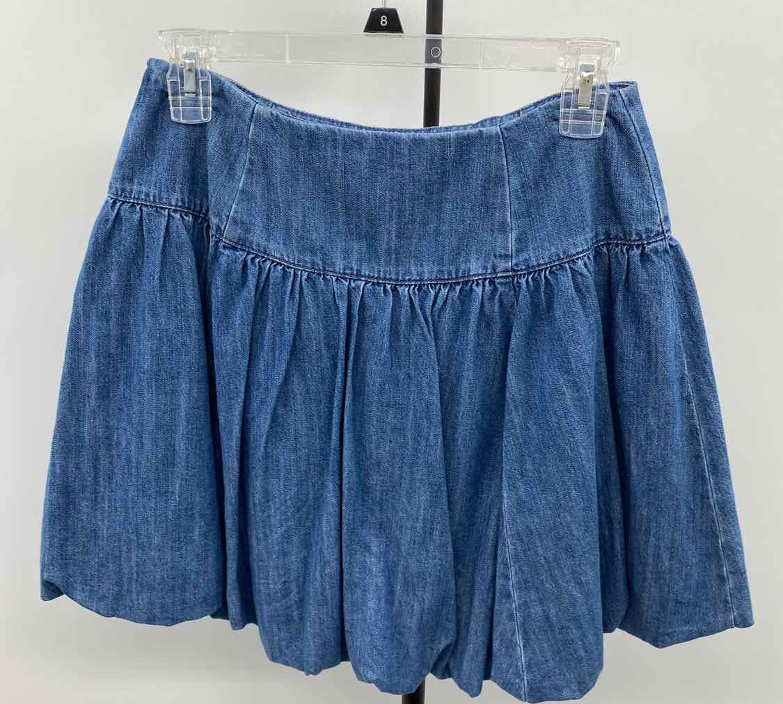 ON 34th Women's Size 4 Blue Solid Skirt