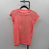 Lululemon Junior's Size S Peach Textured Short Sleeve Shirt