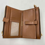 Michael Kors Women's Brown Luxe logo Wallet